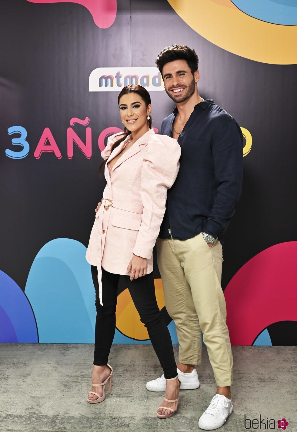 Bea Retamal y Noel Bayarri en la celebración del tercer aniversario de MTMAD