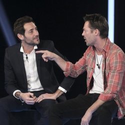 Antonio David Flores y Hugo Castejón discutiendo en la sala de expulsión en la gala 12 de 'GH VIP 7'