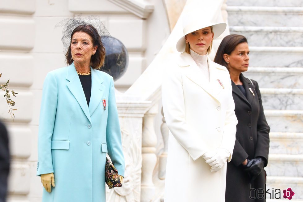 Carolina de Mónaco, Charlene de Mónaco y Estefanía de Mónaco en el Día Nacional de Mónaco 2019