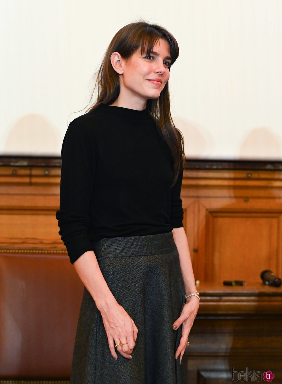 Carlota Casiraghi en la entrega de premios de un concurso literario en París