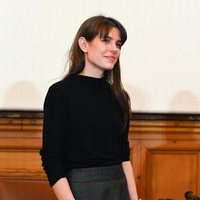 Carlota Casiraghi en la entrega de premios de un concurso literario en París