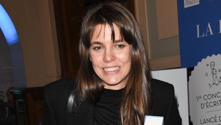 Carlota Casiraghi en un acto literario en París