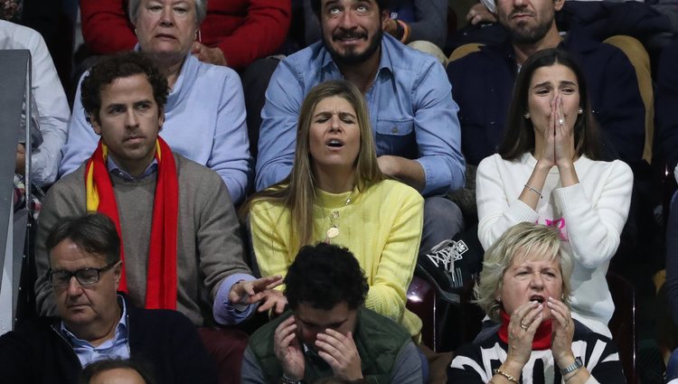 Sandra Gago muy entregada en la semifinal de la Copa Davis