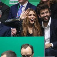 Shakira y Gerard Piqué, emocionados en la final de la Copa Davis 2019