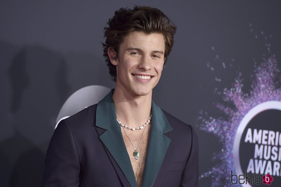 Shawn Mendes en la alfombra roja de los premios AMAs 2019