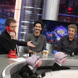 Pablo Motos, Chino Darin y Ricardo Darín en 'El Hormiguero'