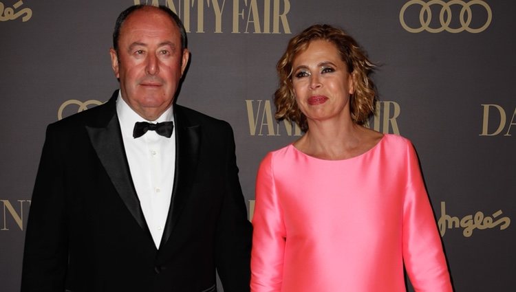 Ágatha Ruiz de la Prada y su novio, el empresario Luis Miguel Rodríguez, en la 'Fiesta Personaje del año Vanity Fair 2019'