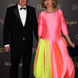 Ágatha Ruiz de la Prada y su novio, el empresario Luis Miguel Rodríguez, en la 'Fiesta Personaje del año Vanity Fair 2019'