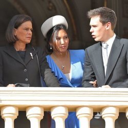 Estefanía de Mónaco, Louis Ducruet y Marie Chevallier en el Día Nacional de Mónaco 2019