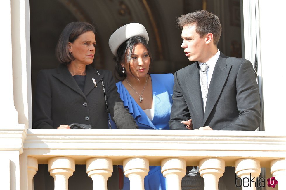 Estefanía de Mónaco, Louis Ducruet y Marie Chevallier en el Día Nacional de Mónaco 2019