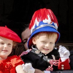 Jacques y Gabriella de Mónaco en el Día Nacional de Mónaco 2019