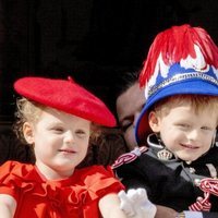 Jacques y Gabriella de Mónaco en el Día Nacional de Mónaco 2019