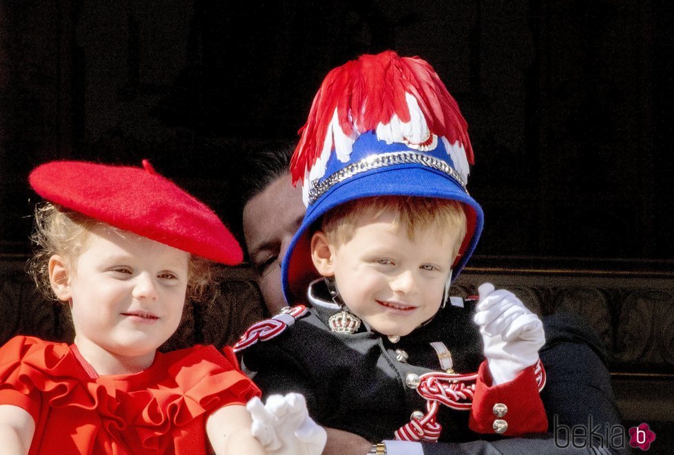 Jacques y Gabriella de Mónaco en el Día Nacional de Mónaco 2019