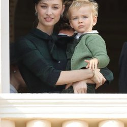 Beatrice Borromeo y su hijo Francesco Casiraghi en el Día Nacional de Mónaco 2019