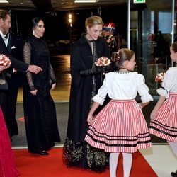 Carolina de Mónaco y Beatrice Borromeo en la gala del Día Nacional de Mónaco 2019