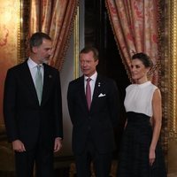 Los Reyes Felipe y Letizia y Enrique de Luxemburgo en la recepción por la Conferencia sobre el Cambio Climático