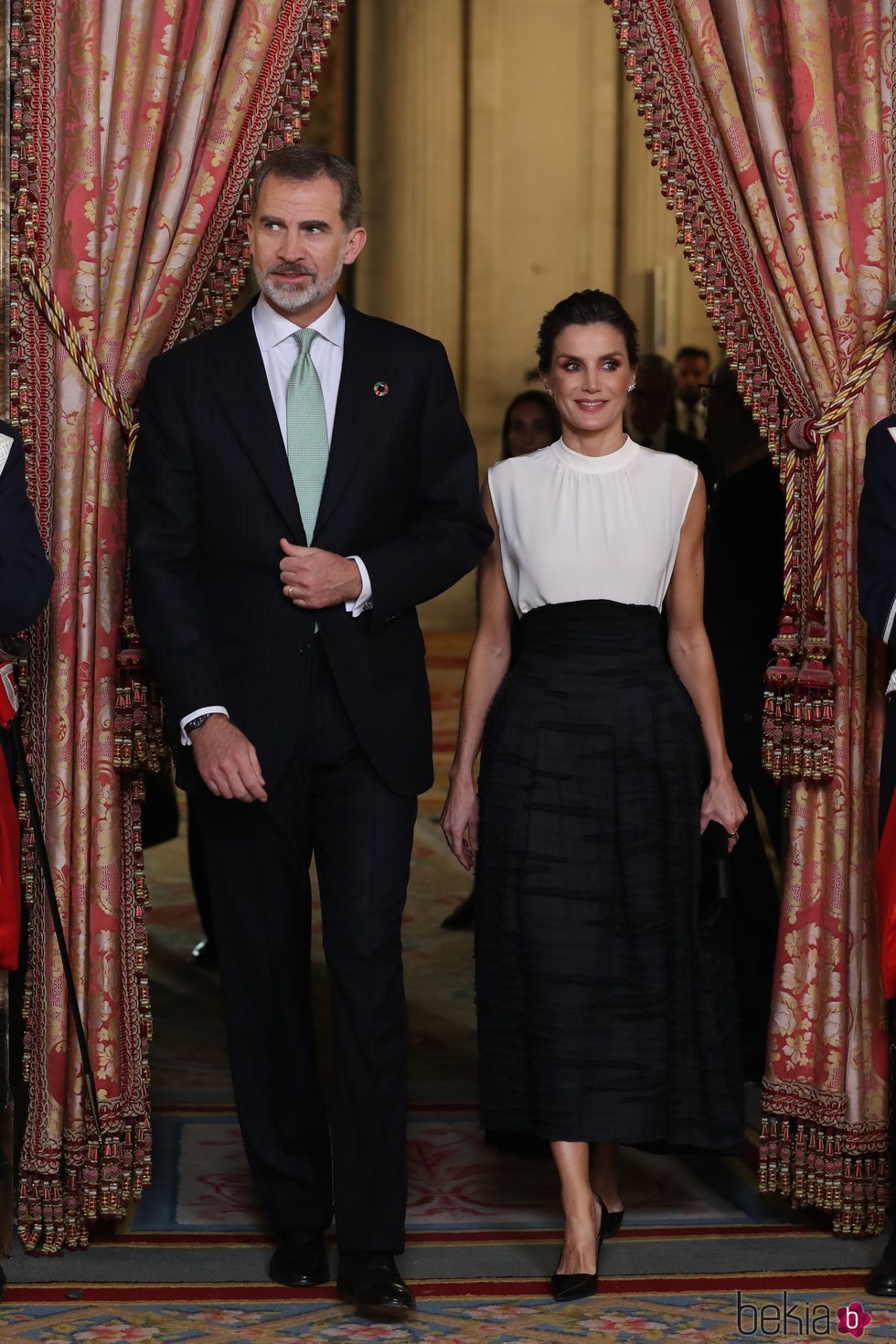 Los Reyes Felipe y Letizia en la recepción por la Conferencia sobre el Cambio Climático