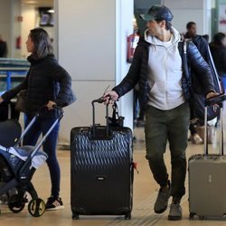 Ana Boyer y Fernando Verdasco terminan su visita a Madrid