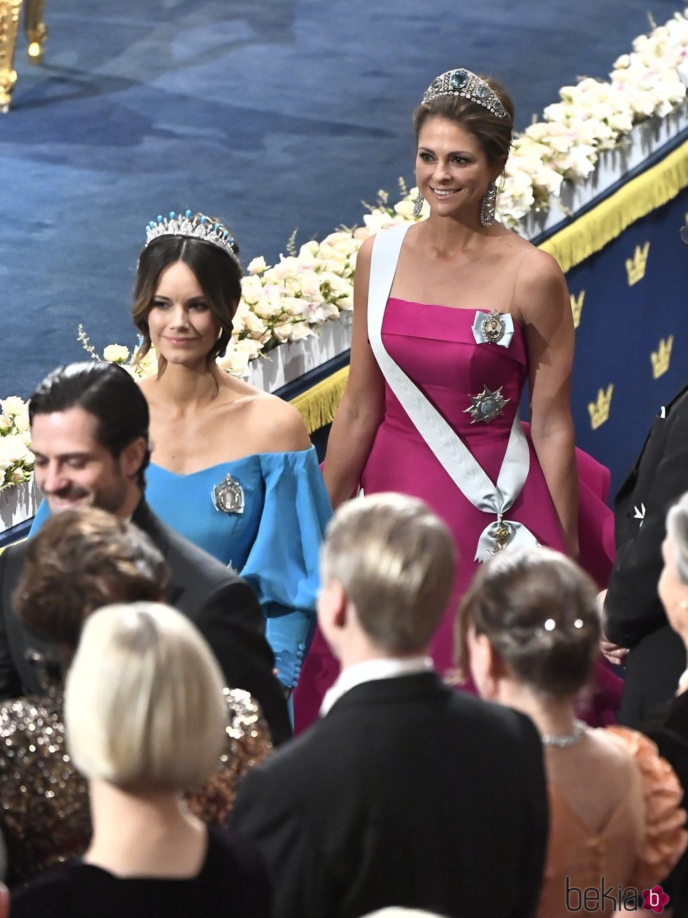 Sofia Hellqvist y Magdalena de Suecia en los Nobel 2019