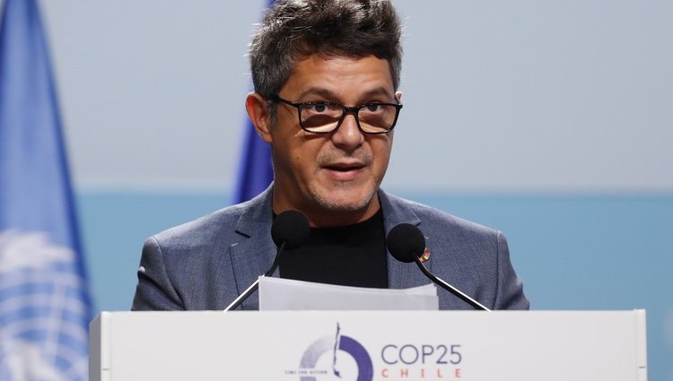 Alejandro Sanz, en una conferencia de la Cumbre del Clima de Madrid 2019