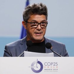 Alejandro Sanz, en una conferencia de la Cumbre del Clima de Madrid 2019