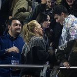 Belén Esteban, Miguel Marcos, Palomo Spain y María Escoté en el concierto de Rosalía en Madrid