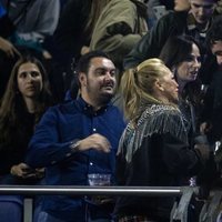 Belén Esteban, Miguel Marcos, Palomo Spain y María Escoté en el concierto de Rosalía en Madrid