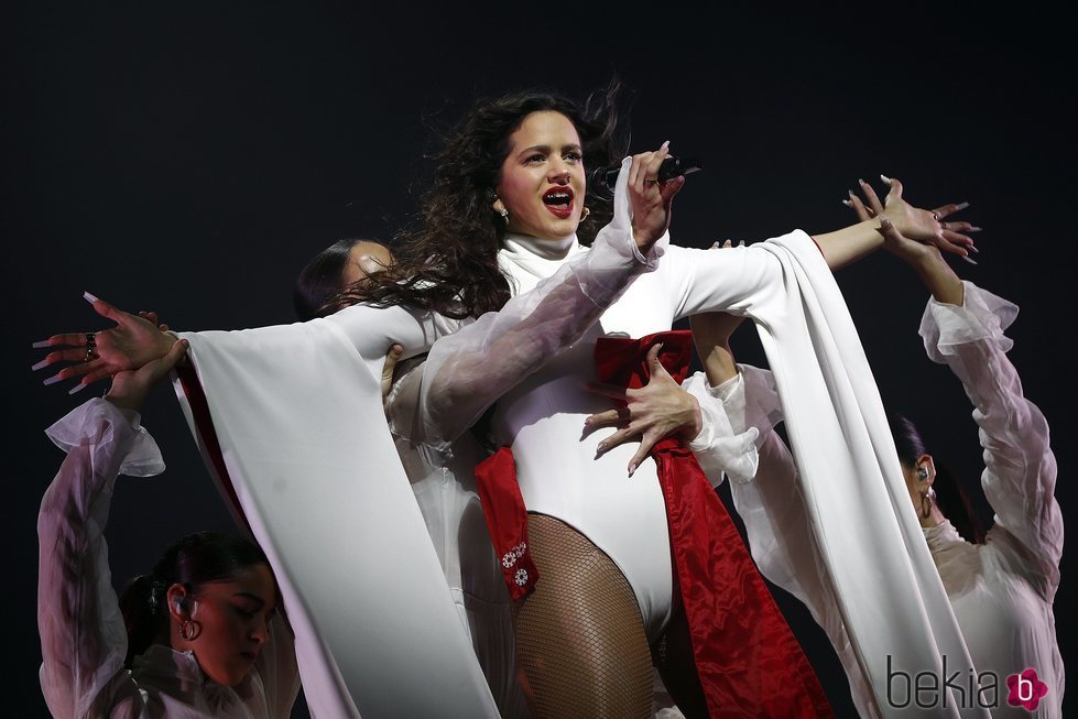 Rosalía durante su concierto en Madrid