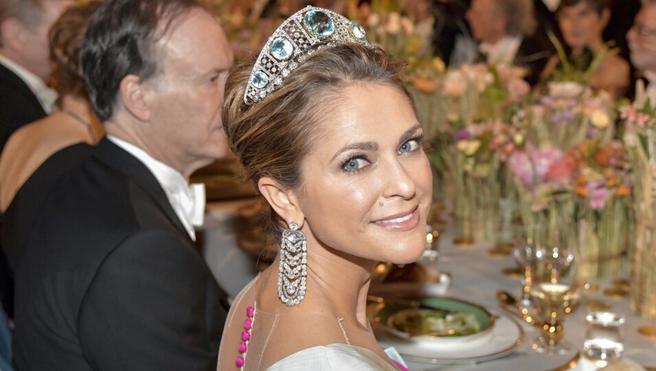 Magdalena de Suecia en la cena de los Nobel 2019