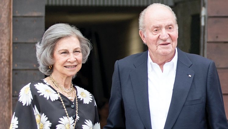 Los Reyes Juan Carlos y Sofía en la felicitación de Navidad 2019