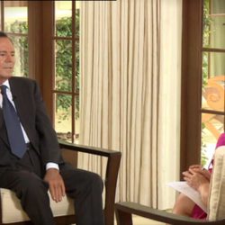 Julio Iglesias en una entrevista en televisión