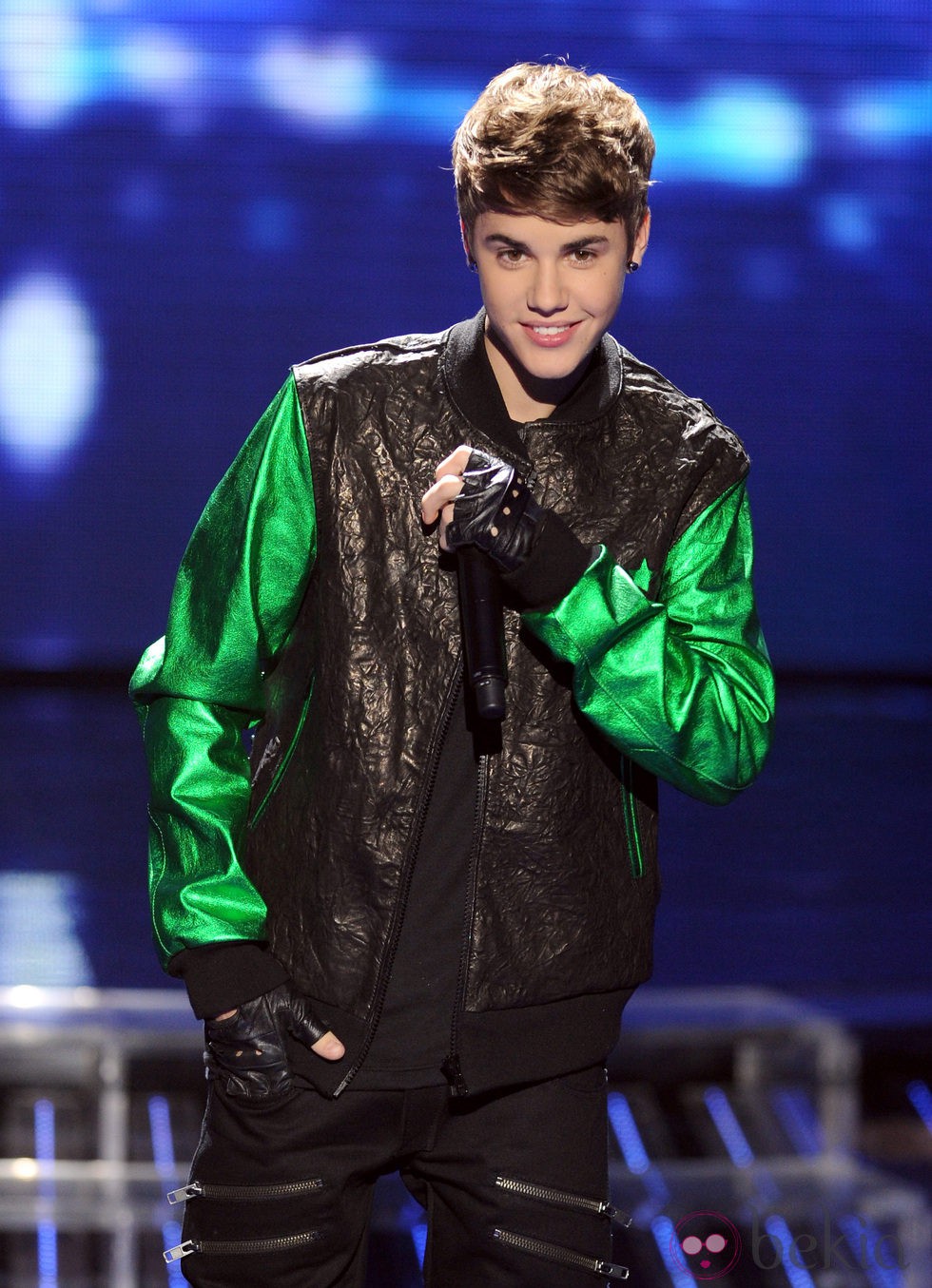 Justin Bieber en la final de 'Factor X' en Estados Unidos