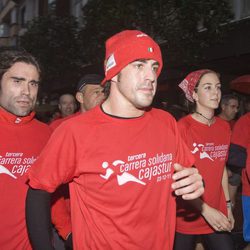 Fernando Alonso en una carrera solidaria