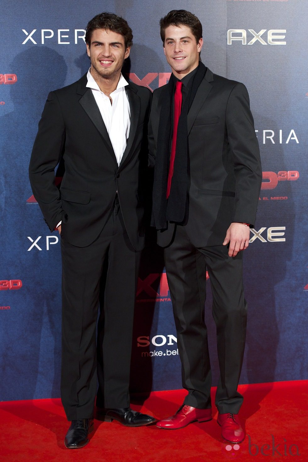 Maxi Iglesias y Luis Fernández en el estreno de XP3D en Madrid