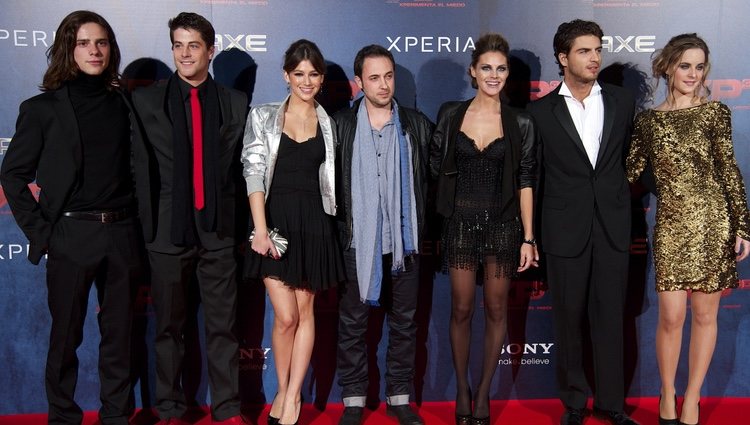 Todo el elenco de XP3D en su estreno en Madrid