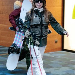 Elena Tablada en la nieve