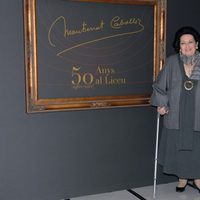 Montserrat Caballé en el 50 aniversario de su debut