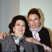 Montserrat Caballé y Montserrat Martí en el 50 aniversario del debut de Caballé