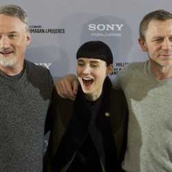 David Fincher, Rooney Mara y Daniel Craig en Madrid