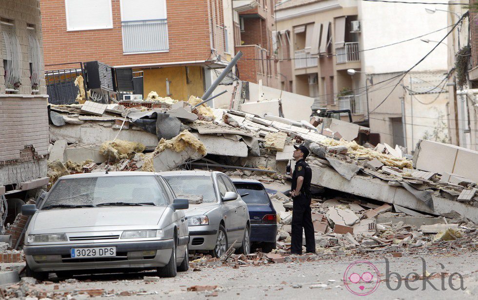 Edificios derrumbados por el terremoto de Lorca en 2011