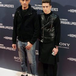 David Delfín y Pelayo Díaz en el estreno de 'Los hombres que no amaban a las mujeres'