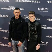 David Delfín y Pelayo Díaz en el estreno de 'Los hombres que no amaban a las mujeres'