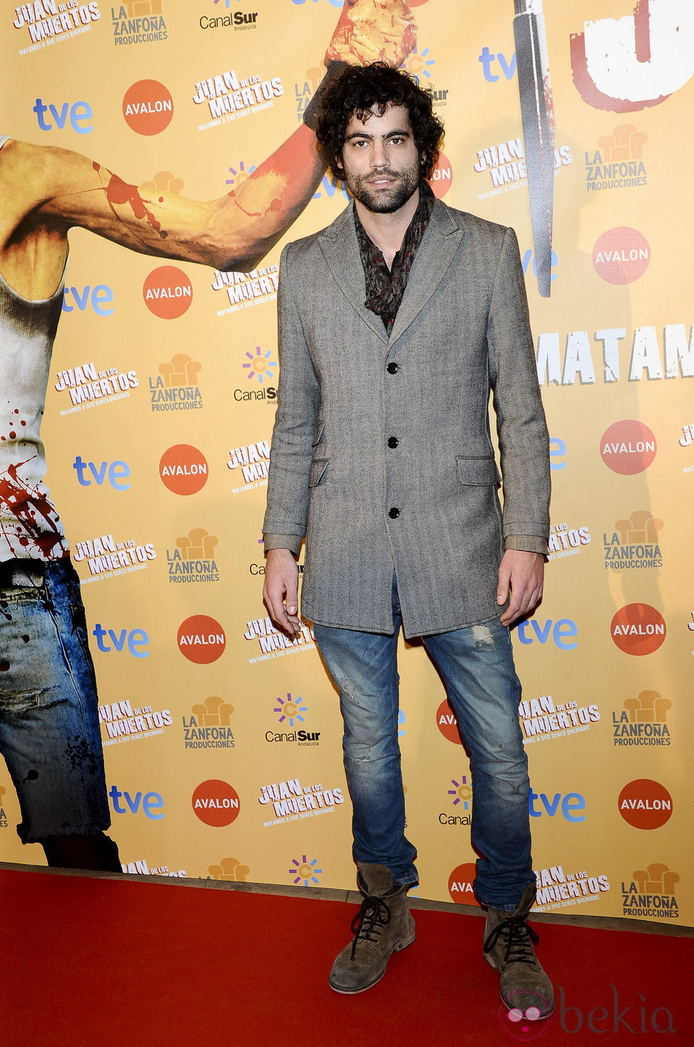 Jordi Mestre en el estreno de 'Juan de los muertos' en Madrid