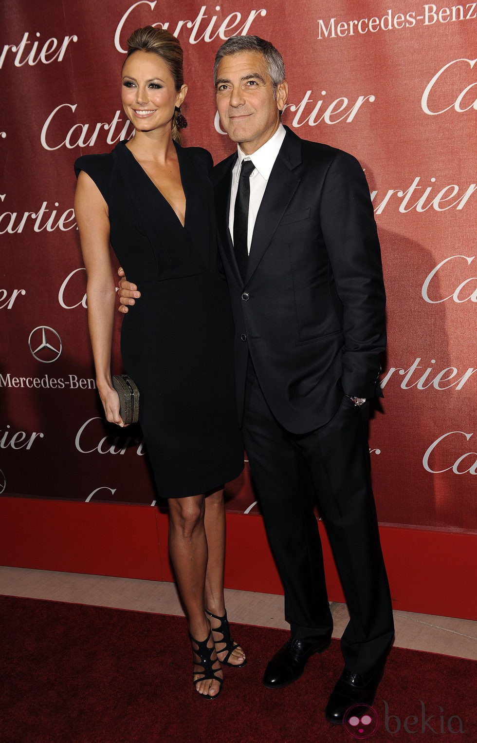 George Clooney y Stacy Keibler en el Festival Internacional de Cine de Palm Springs