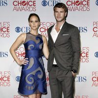 Jennifer Lawrence y Liam Hemsworth en los People's Choice Awards 2012