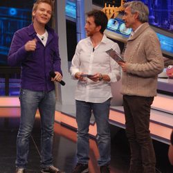 Michel Teló, Imanol Arias y Pablo Motos en 'El Hormiguero'