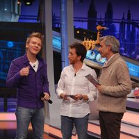 Michel Teló, Imanol Arias y Pablo Motos en 'El Hormiguero'