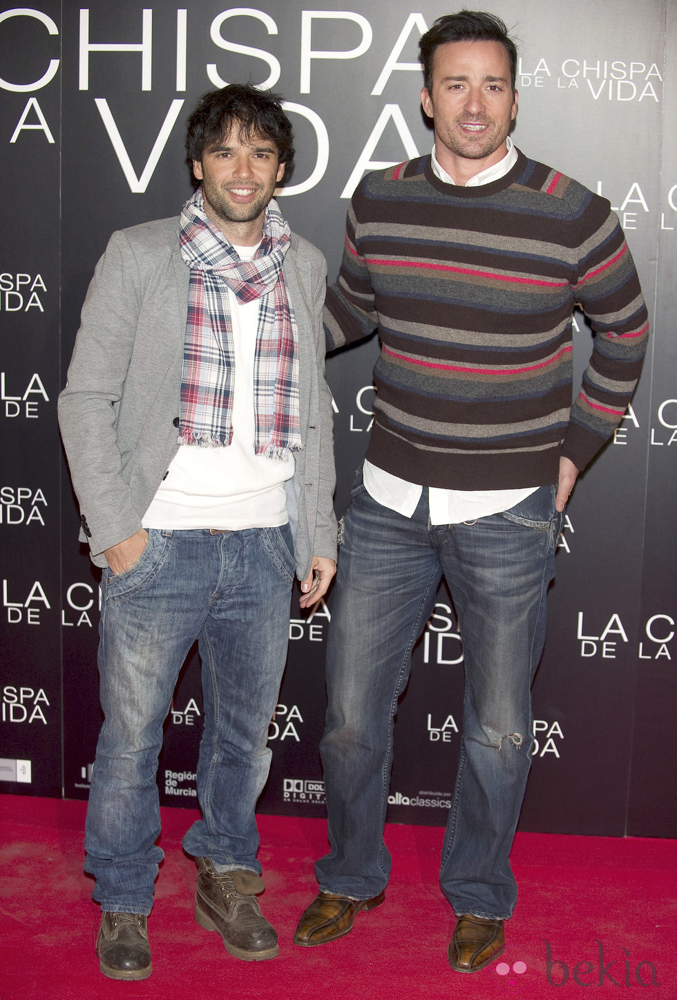 Raúl Peña y Pablo Puyol en el estreno de 'La chispa de la vida'