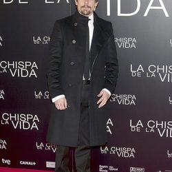 Adrián Lastra en el estreno de 'La chispa de la vida'