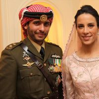 Los Príncipes Hamzah y Basma de Jordania en su boda